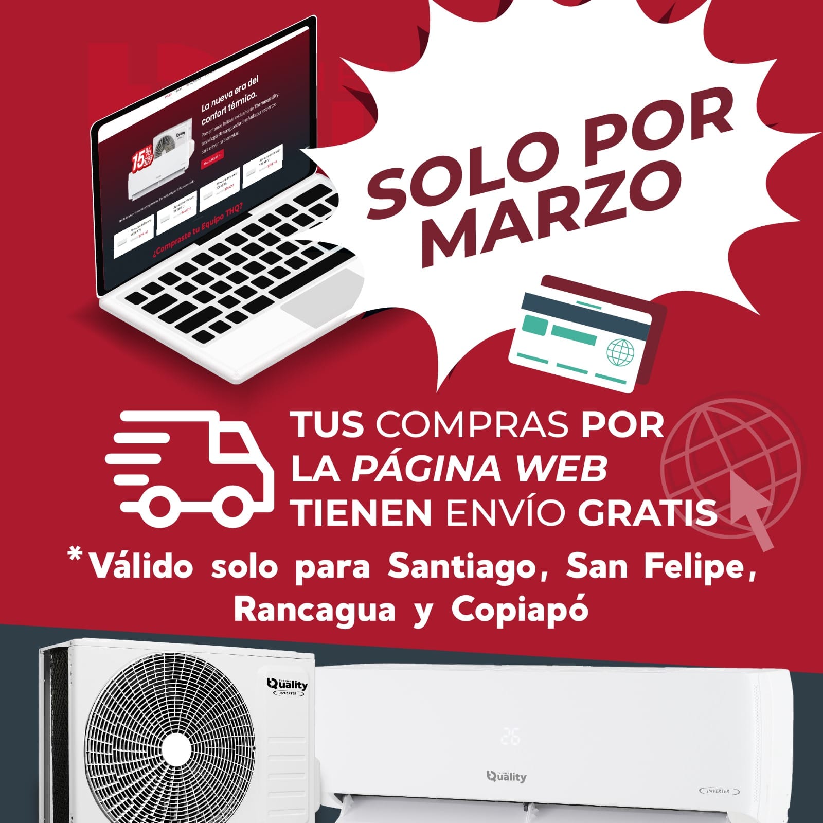 Oferta lanzamiento aire acondicionado ThermoQuality